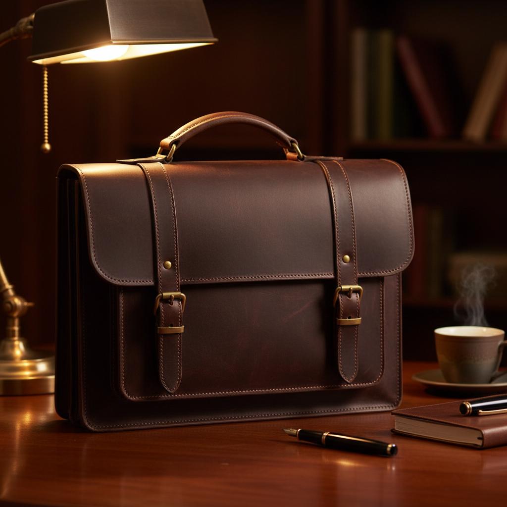Executive Leather Briefcase